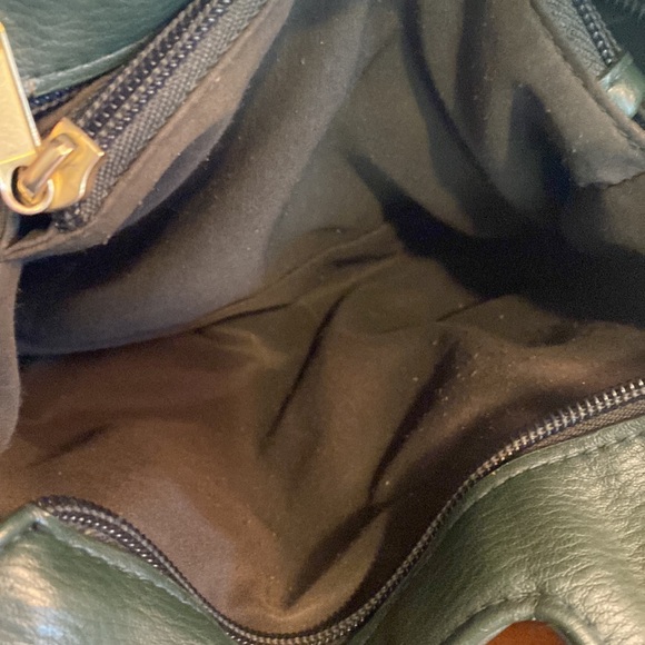 Anthropologie faux leather green terrace mini knot crossbody bag preppy boho - Picture 8 of 11